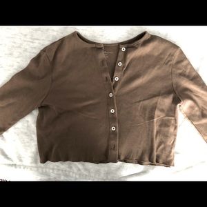Brandy Melville long sleeve cropped cardigan